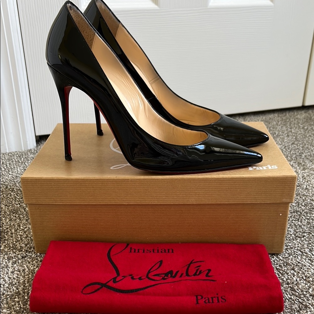 Christian Louboutin Black Patent Leather Heels